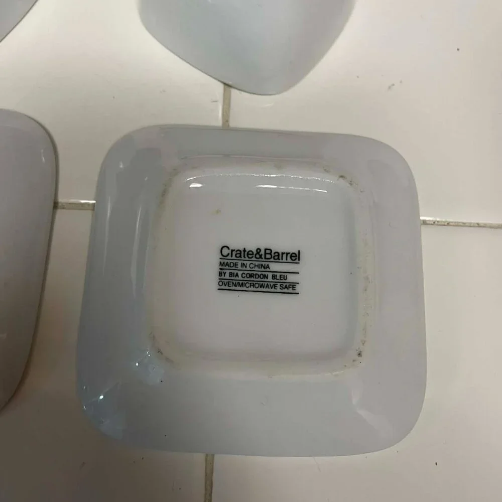 Crate & Barrel cups and saucers